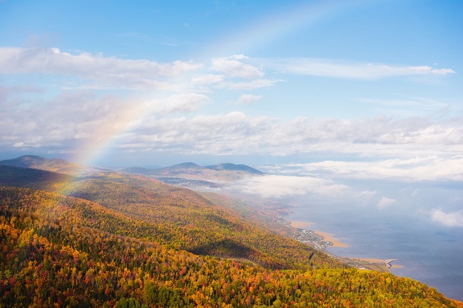 Le Massif de Charlevoix en automne - Crédit Tourisme Charlevoix, Francis Gagnon