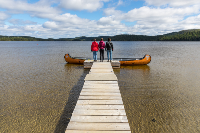 baignade a la plage du lac gilman chibougamau