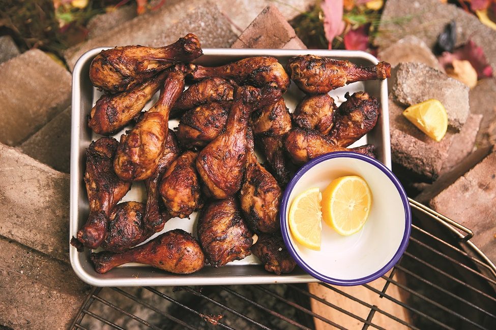 Pilons de poulet soja-citron à-manger-avec-les-doigts
