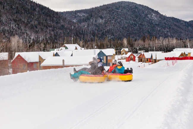 Glissade sur tubes Gaspésie