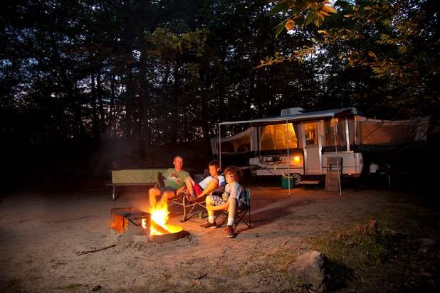 feu de camp parc de la Gatineau