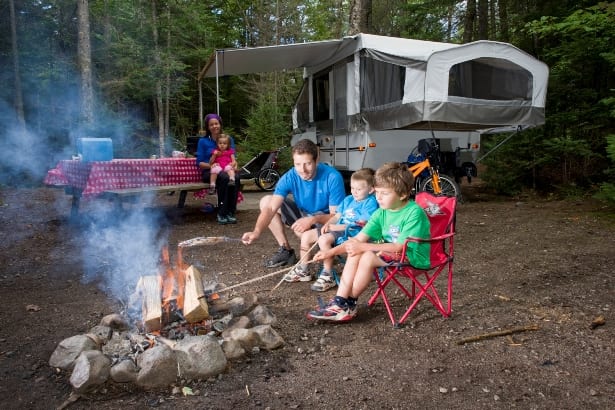 motorisé dans parc du Mont-Tremblant